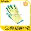 Nitrile coated work gloves rubber coated work cotton gloves