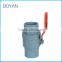 Made in China Gray PVC pipe fitting Two pieces ball valve