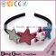 2016 new design 5/8" foe hairband ponytail holder large bow elastic lace headband fashion beach