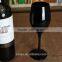 SGS FDA Safe Solid Black Colored Wine Glass