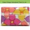 Hot sale fashion colorful canvas flower printing cosmetic bag