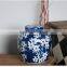 2016 Wholesale jingdezhen blue and white porcelain jar for home decor