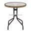 Dia38*H40cm leisure round glass coffee table/used coffee table for sale
