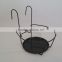 Powder coated metal hanging plant stand