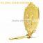 folding handle mirror in round shape handheld mirror made by plastic mirror with long handle