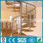 Modern stainless steel wood round stairs --YUDI