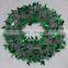 2015 Promtional Artificial PET Tinsel Wreath in Green Color
