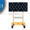 Lubao CE/RoHS Factory Made Solar Traffic LED Sign trailer