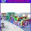 Giant military color boot camp inflatable obstacle course for sale