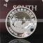 Newly Chinese Company Listing Using Commemorative AG 999 Silver Coin with Luxury MDF Wooden Box