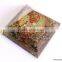 Big Orgonite Blue Aventurine Pyramid With Flower Of Life Symbol And Crystal Point