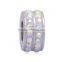 Wholesale 5*10mm 14 Colors Stainless Steel Crystal Rhinestone Pave Birthstone European Charm Spacer Beads SEB-LG204