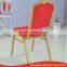 Cheap Hotel restaurant metting stacking gold banquet chair