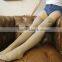 2016 Single Color Classic Design Over Knee High Pure Cotton Sexy Women Socks