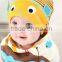 Knit cute fish turtleneck baby hat 100% cotton high quality handmade baby beanie hat