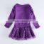 (H5506) Nova kids 2016 autumn lastest design fashion dress wholesale baby girls frozen elsa anna dresses