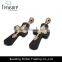 Fashion Jewelry Hot Selling Big Cross Black Sheet Golden Alloy Drop Earring