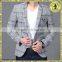 100% Woolen Plaid Tailored Office Suit Men Guangzhou