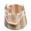 natural wholesale wooden ice barrel bucket wooden planter
