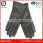 Helilai BSCI Factory Burgundy Pretty Women Plain Winter Warm Long Leather Gloves