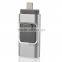 3 in 1 OTG USB Flash Drive 8 pin/mirco USB Connector for iOS,for Mac, Android, Smartphones, PC (Silver-8GB)