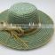 Competitive price high quality black crochet raffia straw hats