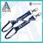 High quality black free short carabiner lanyard key chain gift under 1 dollar