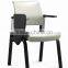 Leather cover training chair with writing pad for school