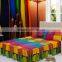 Colorful Villa Town Design Beautiful 18" Drop Duvet Cover Bed Skirts Full