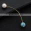 Korea simple geometric suit men pearl brooch pins                        
                                                                                Supplier's Choice