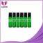 1/3 oz green roll on glass bottle wiht metal stainless steel balls