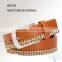 Small MOQ can accept,leather belt men in different color