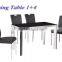 modern hot sale metal frame leather chair/dining room furniture dining chair