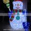 120cm Hot Sale Outdoor Crystal Lighted Outdoor Snowman