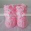 pink Handmade Modern crochet boots for kids