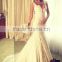 (MY0801) Sexy Mermaid Deep V-neck Sleeveless Heavily Beaded Alibaba Wedding Dress