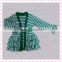 kids clothes striped jacket set with ruffle pant for girls