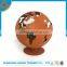 indoor ornament rellurian iron ball, globe, sphere, tellurion carved landscaping for sale