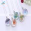 Wholesale glass pendant DIY charms flower pendants necklace