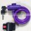 Multicolor cheap hot sale mountain bicycle lock cable lock