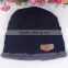 Cap for men autumn winter plus velvet thick knitted cap wool cap tide winter outdoor fashion cap