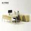 Fashion design high grade laminate office furniture u shaped desk