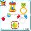 Promotion plastic baby rattle teether pacifier infant toys for sale