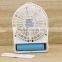 Mini 4-inch Vanes 3 Speed Electric Fan Rechargeable USB Battery Electric Fan With USB Charge Cable and LED Light
