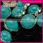 Wholesale Aquamarine Acrylic Diamond Fancy Buttons for Clothing