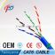 best price lan cable 4pr utp cat5e 0.4mm 24awg CCA/BC