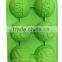 High Quality 6 Cup Green Silicone Baking Cup