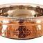 IndianArtVilla Handmade Steel Copper Induction Handi 600 ML - Serving & Baking Indian Cuisines Dishware Home Hotel Restaurant