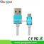 Guoguo 2016 New design colorful aluminum housing usb data cable for mobile phones