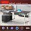 High potency newly design glass office desk manager table